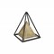 Homeroots 10.5 x 8 x 8 in. Bronze Metal Triangular Decorative Sculpture 399636 - alternate 1